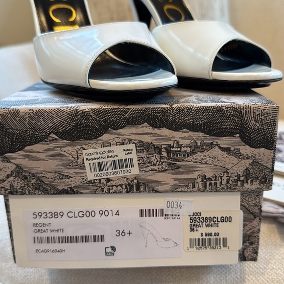 Gucci patent scarlet mule sz 6.5 color White (Authentic) - Picture 2 of 10